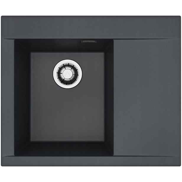 Kuchyňský dřez Alveus Pure-G 50 Qc Deep Black A90, levý