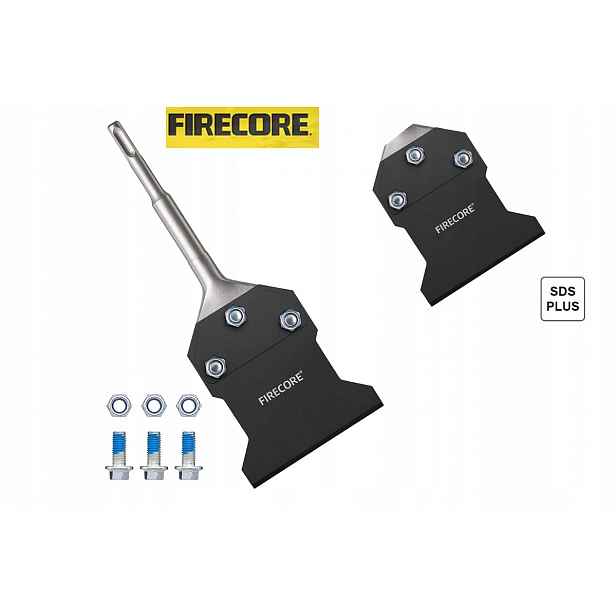 Pevné Dláto Firecore Sds Plus Široké 100 x 250 mm Vyměnitelné Ostří