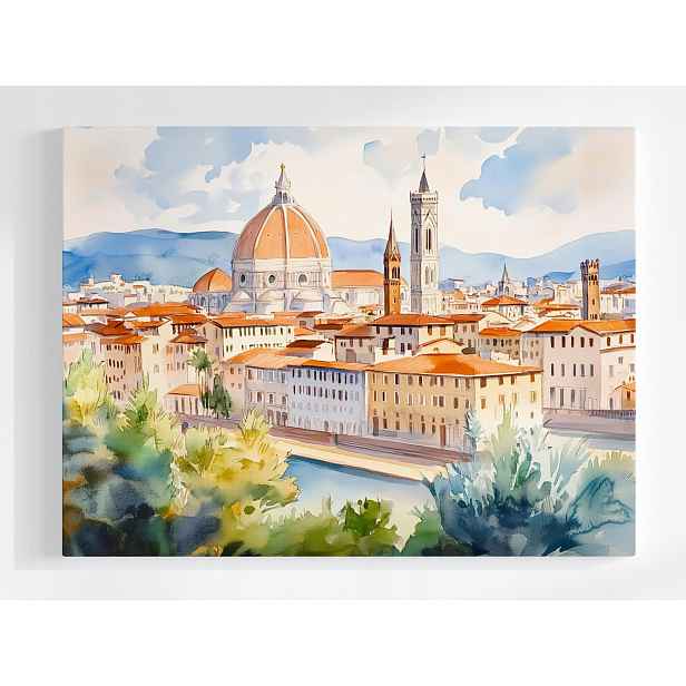 Plakát Město Itálie Florencie Toskánsko Katedrála 100x75