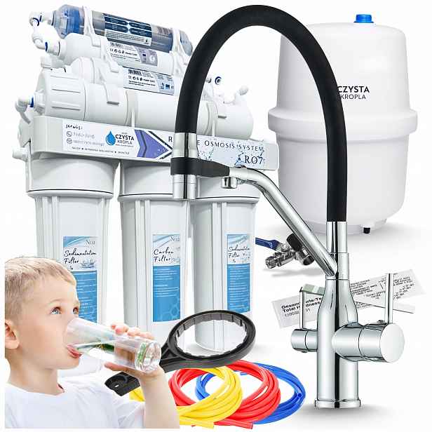 Reverzní Osmoza Filtr pro pitnou vodu Ionizátor Strukturátor RO7 Set