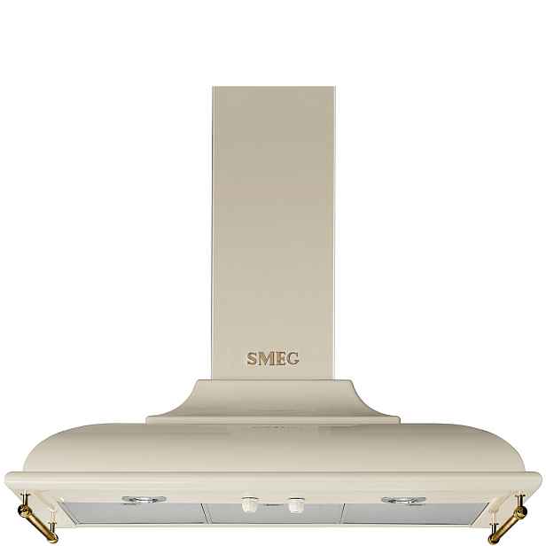 Smeg SMEG Komínový odsavač par Cortina, šířka 90 cm, krémová KC19POE