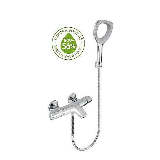 Vanová baterie Novaservis Metalia ECO+ se sprchovým setem chrom 57921,0E