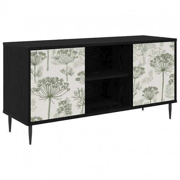 vidaXL Televizní skříň GOTHA 102 x 33 x 51 cm Černý dub