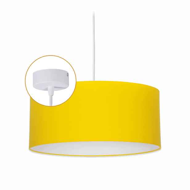 Závěsná lampa Cerlux Žlutá s látkovým stínítkem 35 cm Klosz 1x E27