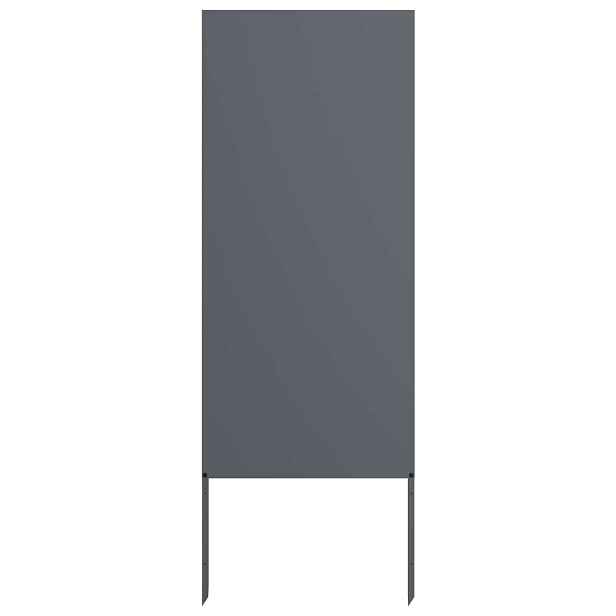 vidaXL Soukromí na zahradě Antracit 50 x 140 cm Studeně válcovaná ocel