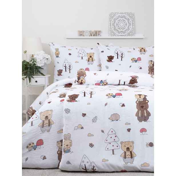 MKLuzkoviny.cz Prodloužené povlečení mikroplyš Exclusive - Forest - 140 × 220 cm - 70 x 90 cm