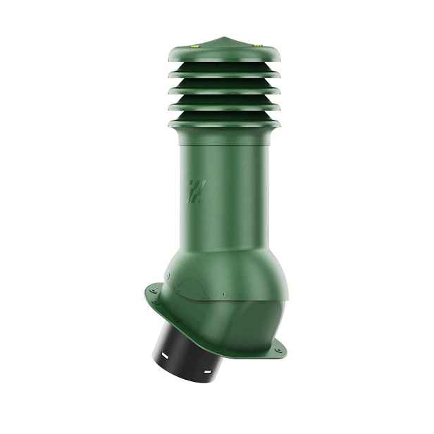 Větrací komín HiVent pro plechovou střešní krytinu, profil H, průměr 150 mm, zelený