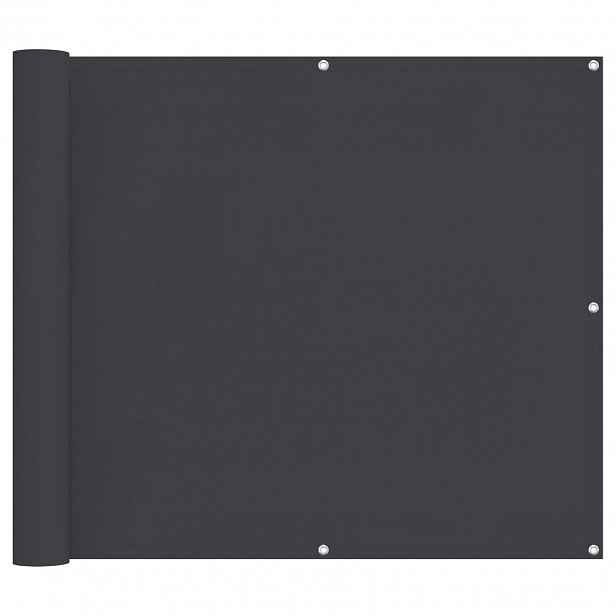 vidaXL Balkonová clona 90 x 200 cm Oxford látka Obdélníkový Černý