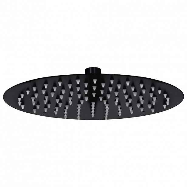 vidaXL Dešťová sprchová hlavice nerezová ocel 25 cm kulatá černá