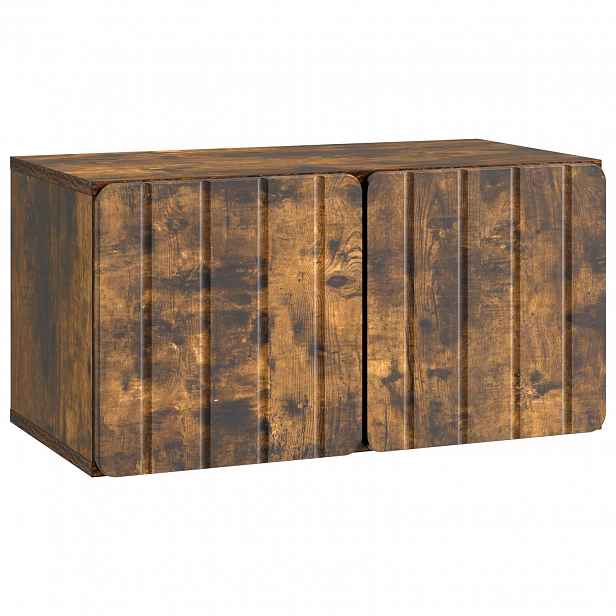 vidaXL Nástěnná TV skříň 59,5 x 31 x 30 cm Kouřový dub