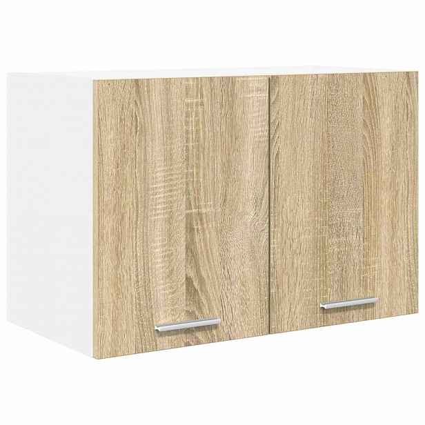 vidaXL Závěsná skříňka Sonoma dub a bílá 60 x 31 x 40 cm