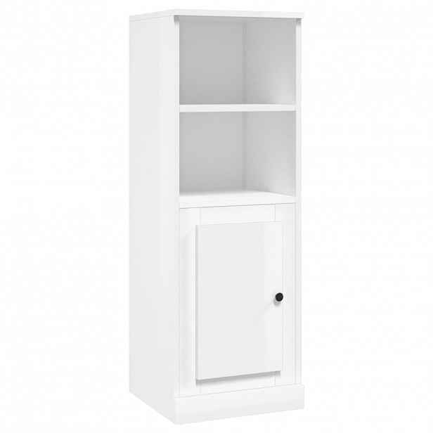 vidaXL Skříň highboard lesklá bílá 36 x 35,5 x 103,5 kompozitní dřevo
