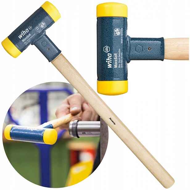 Wiha 02093 35 cm 436 g Bezodrážkové Kladivo S Měkkým Obuchem
