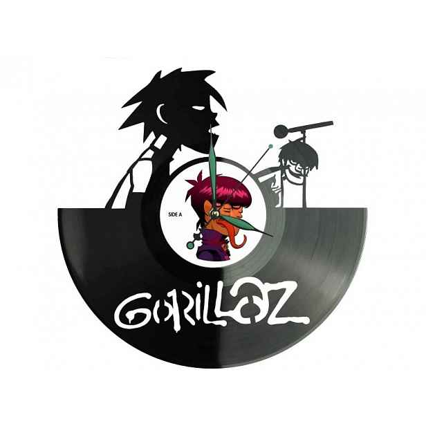 Gorillaz Dárek Originální dekorace do domu, hodiny z vinylové desky