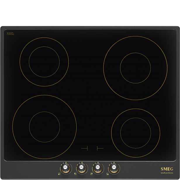 Smeg Indukční varná deska Cortina se 4 varnými zónami, 60 cm, SI764, antracitová SI764AOM