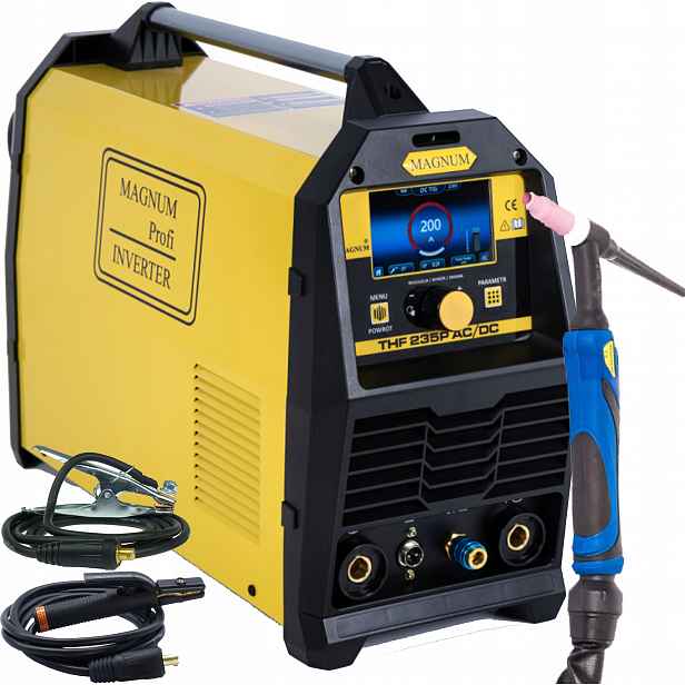 Svařovací stroj Magnum Thf 235P Ac/dc LCD Tig Puls Mma 200A 230V