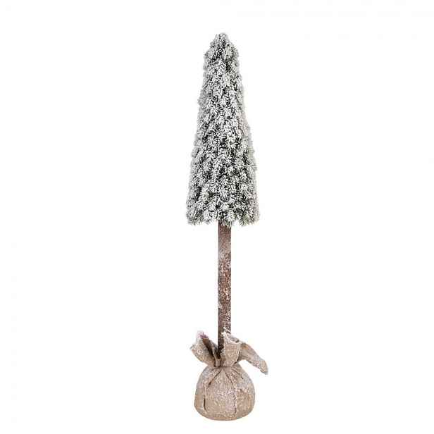 Vánoční dekorace jehličnatý stromek v jutě - Ø 19*97 cm Clayre & Eef