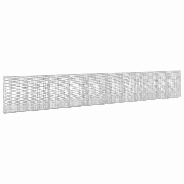 vidaXL Gabion s drátem 3,5 mm a sítem 5x2,5 cm 1000x20x150 cm