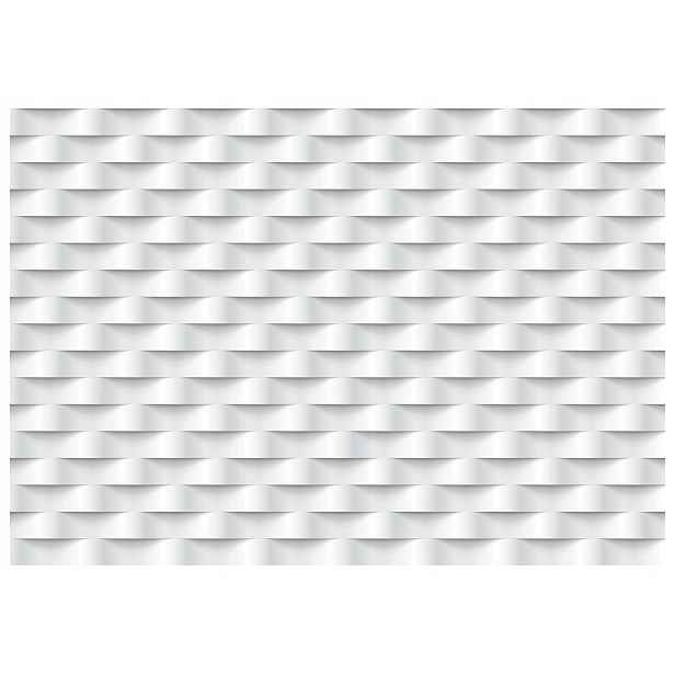 Fototapeta Geometrie 3D iluze minimalismus Bílo-šedá 400x280 lepidlo