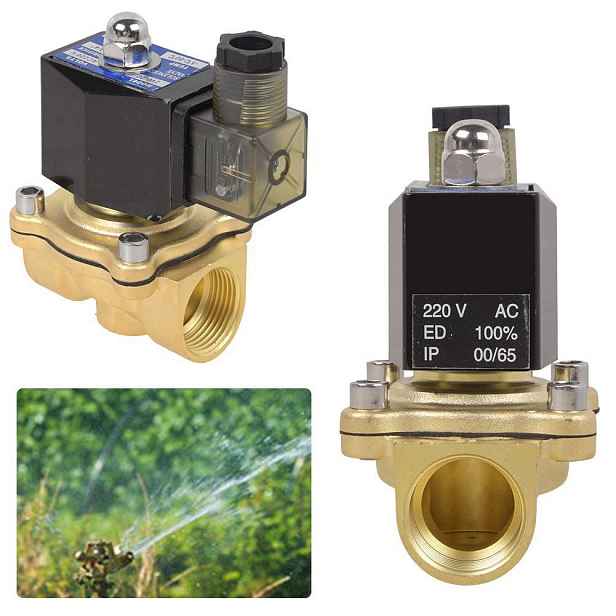 Mosazný Elektroventil Vodní Ventil Nc 3/4 Elektromagnetický Nc 230V