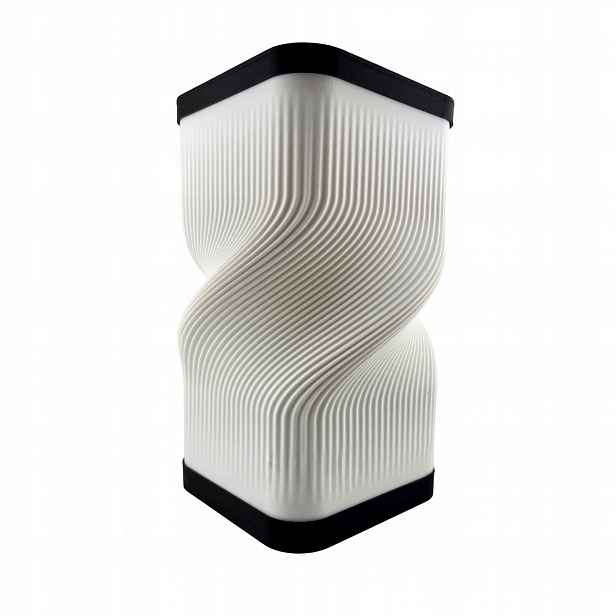 Stolní lampa Noční 3D Forge Lumenora E27 24 cm Designová bílá černá
