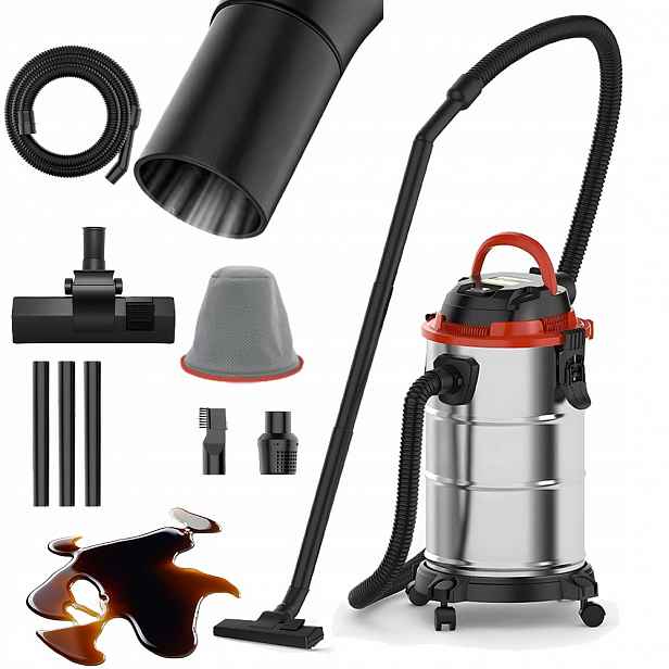 Vysavač Bezsáčkový Univerzální 1100W 20L Suchý Mokrý S Funkcí Dmychadla