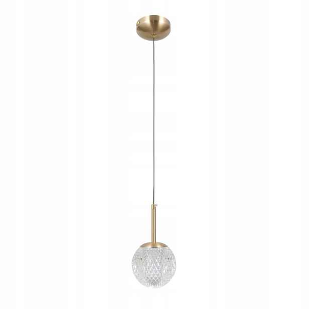 Italux Závěsná lampa Padri zlatá koule 1xG9 5W bez žárovky