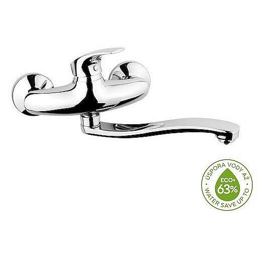Dřezová - umyvadlová baterie Novaservis Metalia ECO+ s otočným ramínkem chrom 57070,0E
