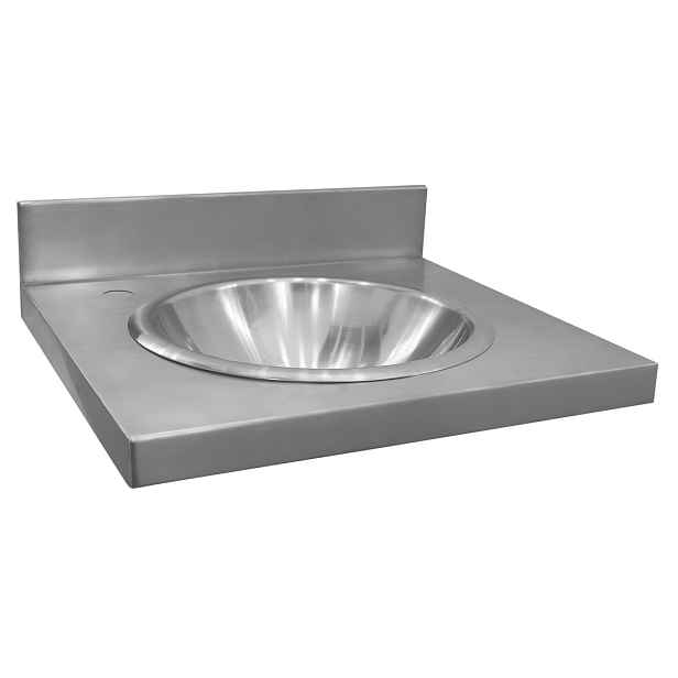NOFER Závěsný pult s umyvadlem 550x254x550 mm, nerez mat