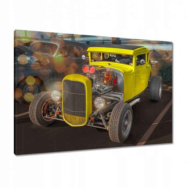 Obrazy 100x70 Žlutý Hot Rod