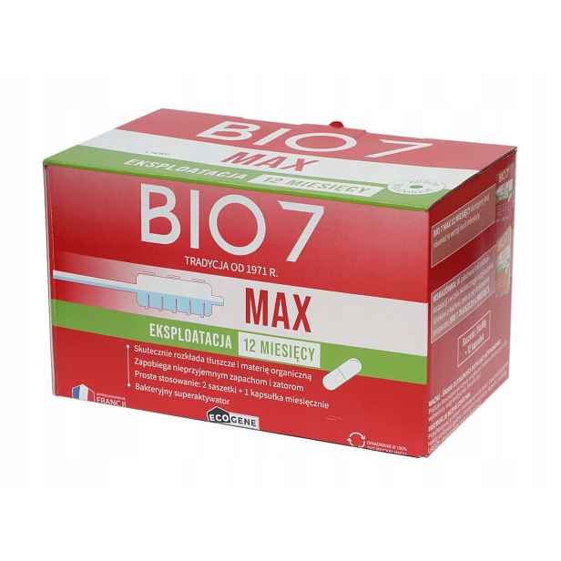 Přípravek do čističky Bio7 Max 2000 g 2 kg, rozklad tuků
