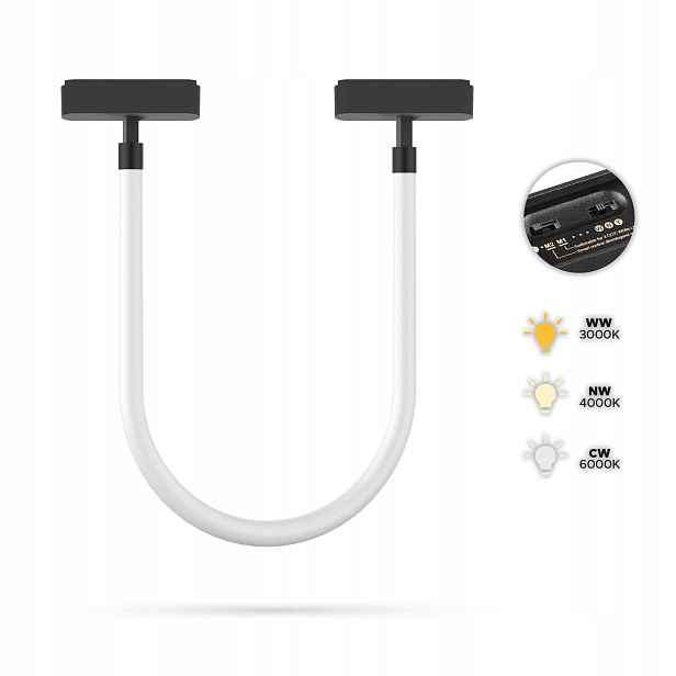 Tuba 1M 14W RG1 Slim Track FiberFLEX 24VDC 3CCT 3000K, 4000K, 6000K