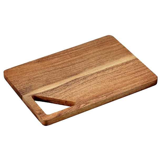 Kesper Prkénko na krájení CUTLY 28x19 cm z masivu hnědé