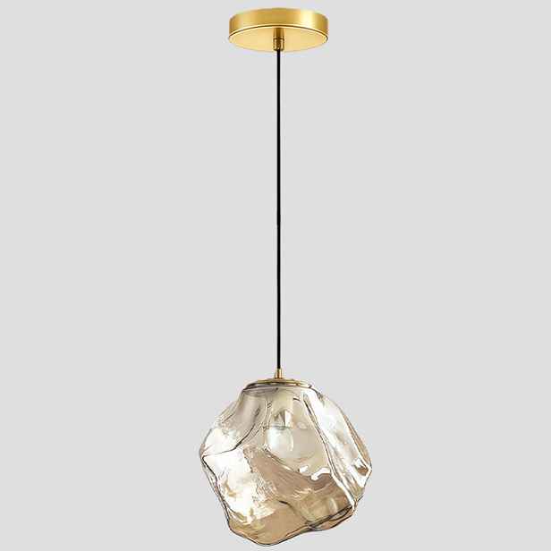 Moderní skleněné závěsné svítidlo, 5W Led, nastavitelná výška, stropní lustr