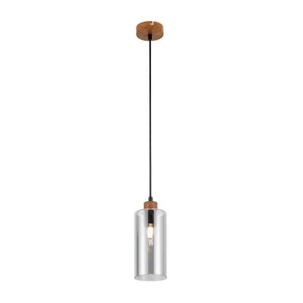 Moderní závěsná lampa ze skleněného stínítka E27 25W Naster Italux