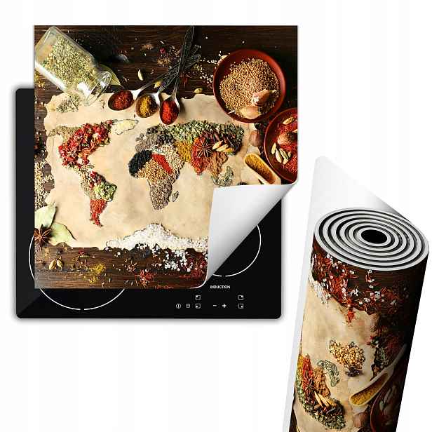 Ochranná Podložka Na Svinovací Sporák 60x52 cm Koření Dřevo