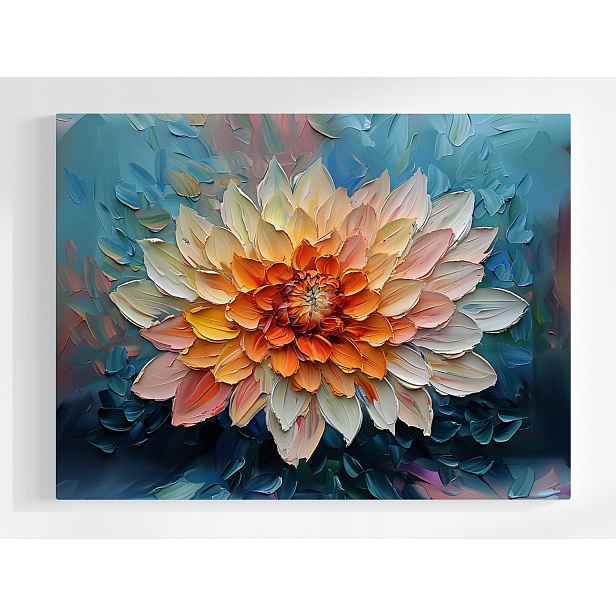 Plakát Příroda Květina Jiřina Chryzantéma Textura 3D 100x75