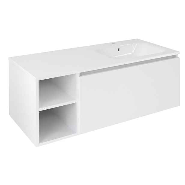 Sapho LOREA skříňka 120x46x51,5cm (30P+90cm), pravá, bílá mat