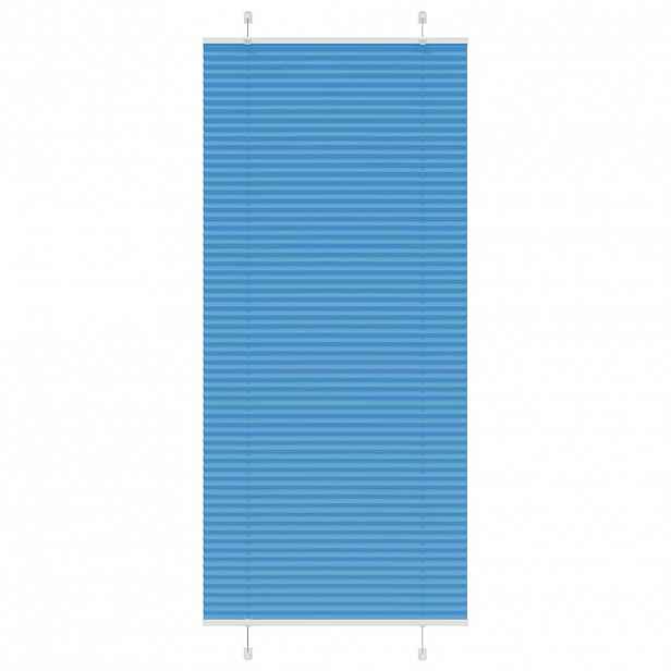 vidaXL Plisovaná roleta modrá 95x200 cm Šířka látky 94,4 cm Polyester