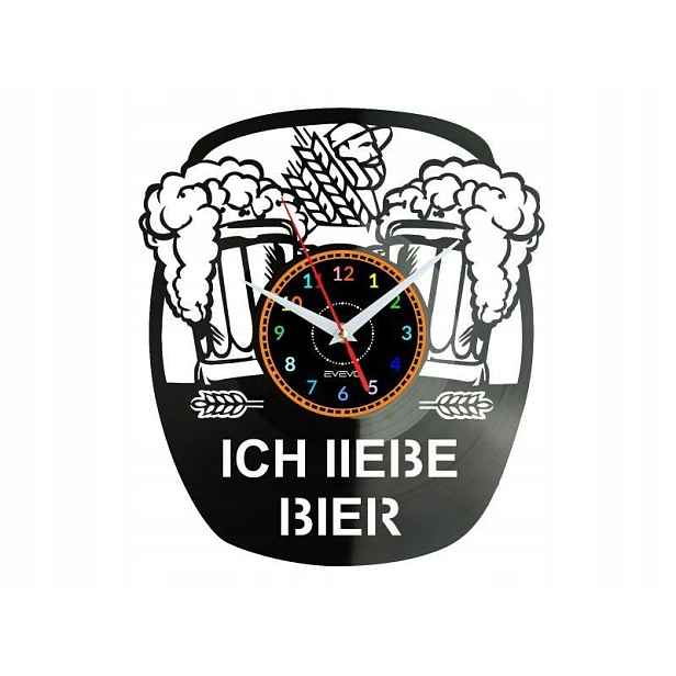 Ich liebe Bier Nápad na Dárek Nástěnná Dekorace z vinylové desky