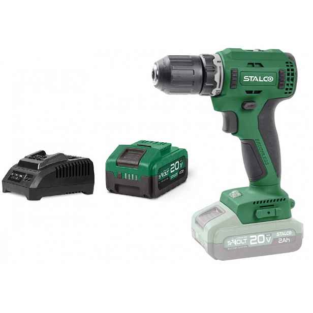 Aku Vrtačka DS20-55BL Akumulátor 4AH Set 20V Stalco S-97312