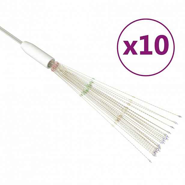 vidaXL Venkovní vánoční ohňostroje 10 ks vícebarevné 20 cm 1 400 LED
