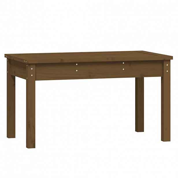 vidaXL Zahradní lavice medově hnědá 80x44x45 cm masivní borové dřevo