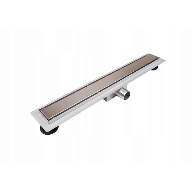 Lineární Odtok 70 CM Hluboký Osadník Balneo Duplex Komplet Nerezová Ocel