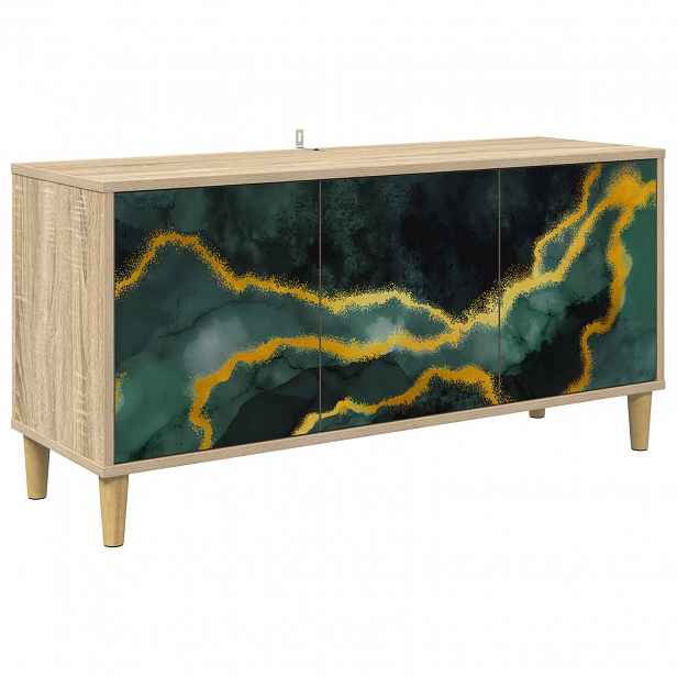 vidaXL Televizní skříň WIJHE 102 x 33 x 50 cm Sonoma Kompozitní dřevo
