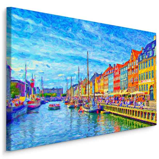 MyBestHome BOX Plátno Kanál Nyhavn V Centru Kodaně Varianta: 90x60