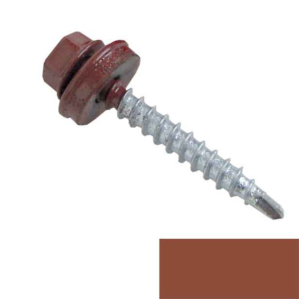Šroub samořezný spojovací MAXIDEK FRS 4,8×35 RAL 8004 cihlová