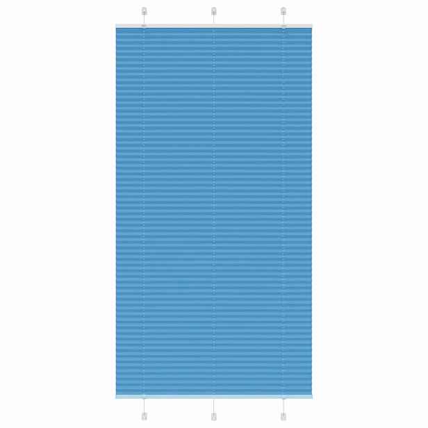 vidaXL Plisovaná roleta modrá 105x200 cm Šířka látky 104,4cm Polyester