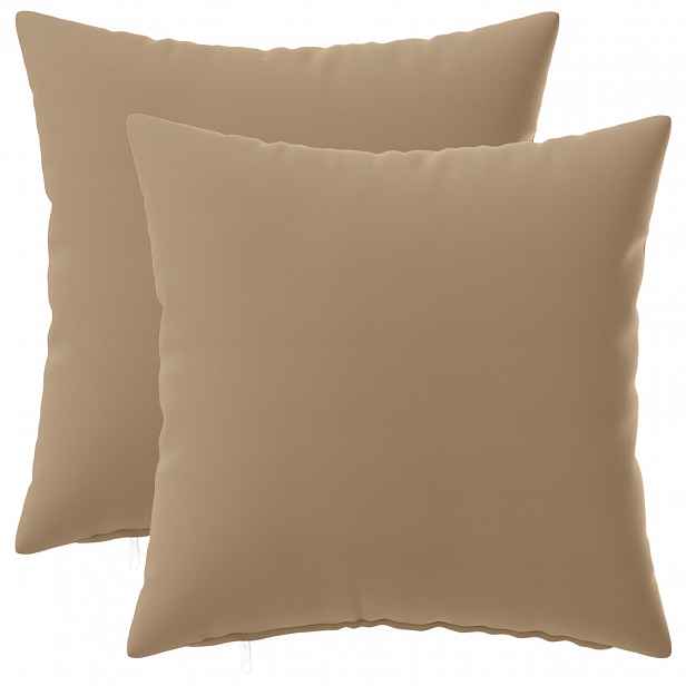 vidaXL Povlak na polštář 2 ks HEERLEN Taupe 40 x 40 cm Polyester