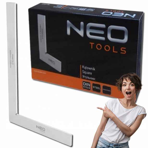 Zámečnický úhelník plochý 90st 500 x 330 mm Ocel Uhlíková kalená Neo